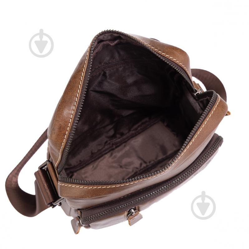 Сумка через плечо Tiding Bag N2-0013B коричневый - фото 3 Сумка через плечо Tiding Bag N2-0013B коричневый - фото 3