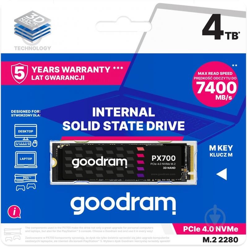 Goodram 4000GB M.2 (SSDPR-PX700-04T-80) - фото 4