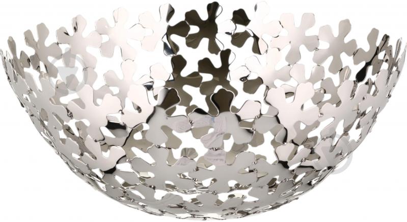 Фруктовниця Inari Silver Flowers 36x36x15 см - фото 1