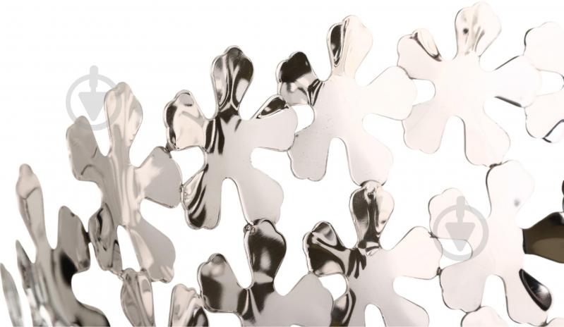 Фруктовниця Inari Silver Flowers 36x36x15 см - фото 3