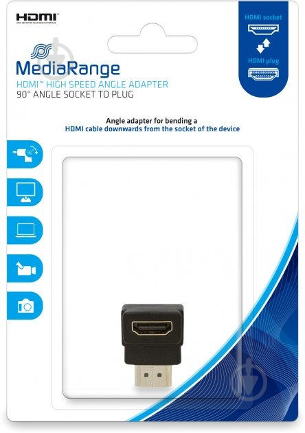 Переходник MediaRange HDMI to HDMI черный (MRCS166) - фото 1