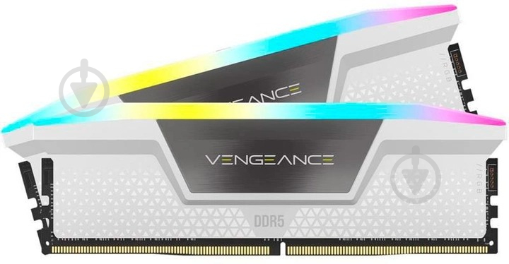 Оперативная память Corsair DDR5 SDRAM 32 GB (2x16GB) 6000 MHz (CMH32GX5M2B6000C40W) Vengeance RGB White - фото 1