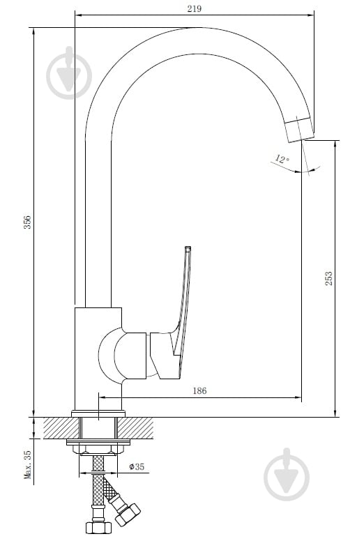Змішувач для кухні Water House Flat - фото 4