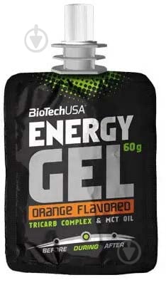 Напиток изотонический BioTechUSA Energy Gel Pro апельсин 60 г - фото 1