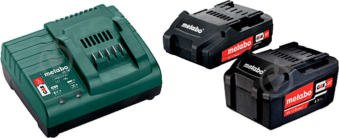 Батарея акумуляторна Metabo LiHD 2,0 Ач + LiHD 4,0 Ач + SC 30 685162000 - фото 1