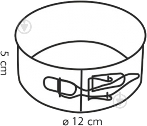 Форма для торта розкладна d12 см 623246 Delicia Tescoma - фото 2