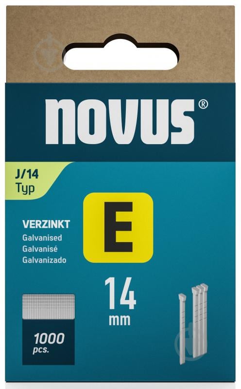 Гвозди для ручного степлера Novus 14 мм тип J 1000 шт. 044-0088 - фото 2 Гвозди для ручного степлера Novus 14 мм тип J 1000 шт. 044-0088 - фото 2