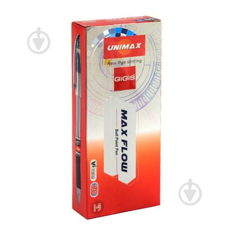 Ручка шариковая Unimax Maxflow черная - фото 4
