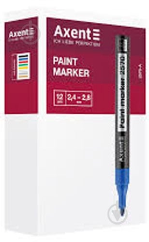 Маркер Axent Paint 2.4-2.8 мм 12 шт белый - фото 4