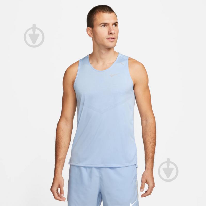 Майка Nike DF RISE 365 TANK CZ9179-482 р.2XL голубой - фото 1