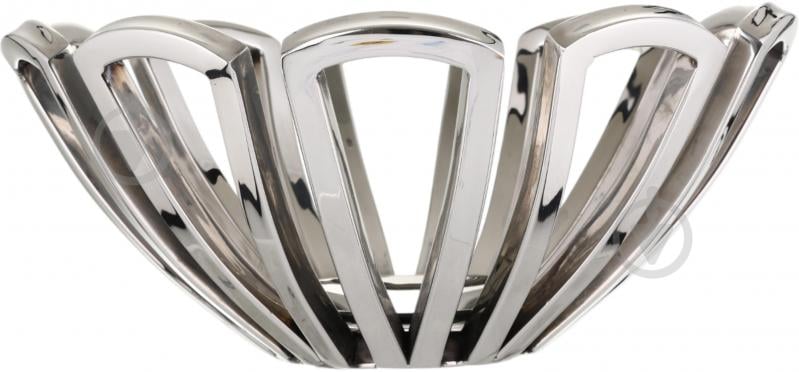 Фруктовница Inari Silver Daisy 26,5x11 см - фото 2 Фруктовница Inari Silver Daisy 26,5x11 см - фото 2