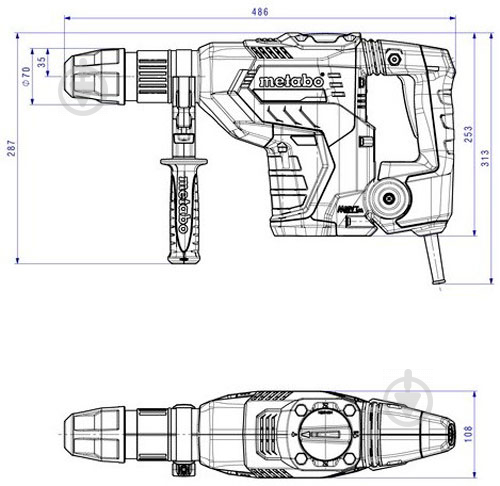 Перфоратор Metabo KHEV 5-40 BL 600765500 - фото 12