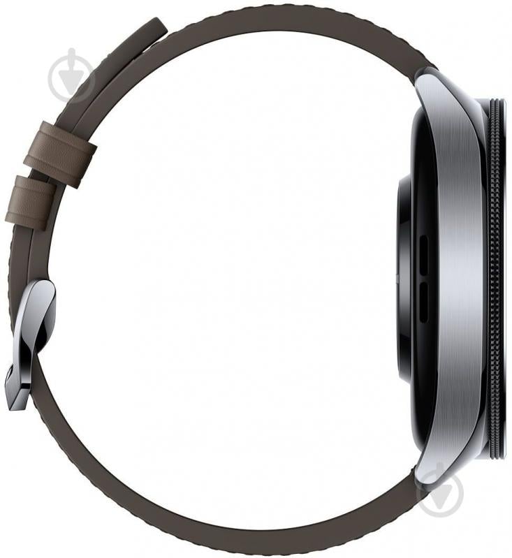 Смарт-годинник Xiaomi Watch 2 Pro BT Silver with Brown Leather Strap silver (1006733) - фото 6
