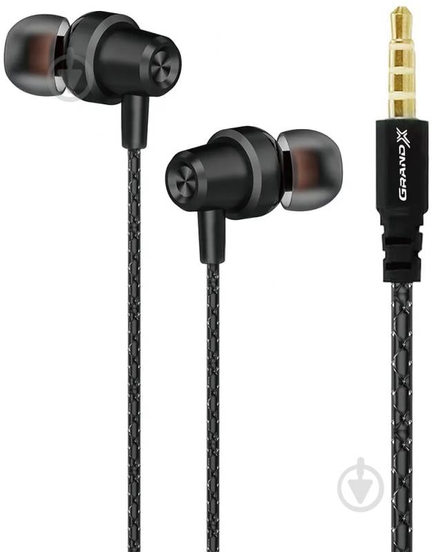 Наушники Grand-X black (EP-65B) - фото 1 Наушники Grand-X black (EP-65B) - фото 1
