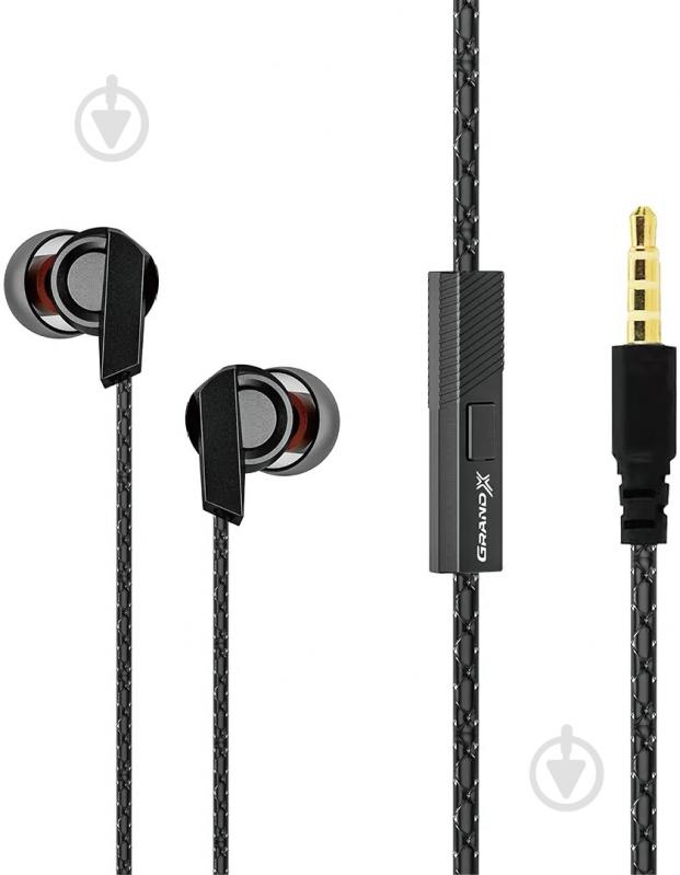 Наушники Grand-X black (EP-66B) - фото 1