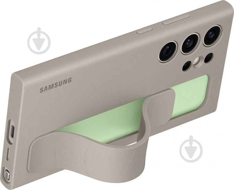 Чехол-накладка Samsung Standing Grip Case Taupe (EF-GS928CUEGWW) для S24 Ultra - фото 4