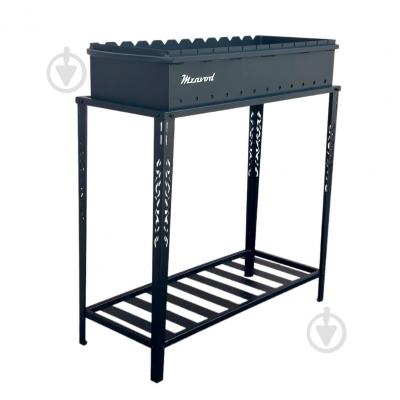 Мангал Metalzavod із розбірною дровницею на 12 шампурів 4 мм - фото 2