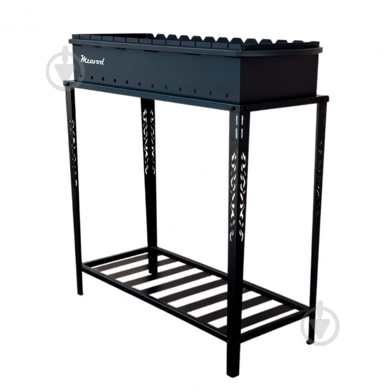 Мангал Metalzavod із розбірною дровницею на 12 шампурів 4 мм - фото 3