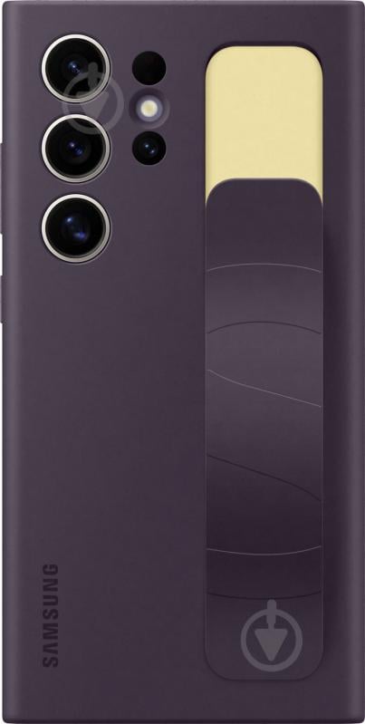 Чехол-накладка Samsung Standing Grip Case Dark Violet (EF-GS928CEEGWW) для S24 Ultra - фото 3