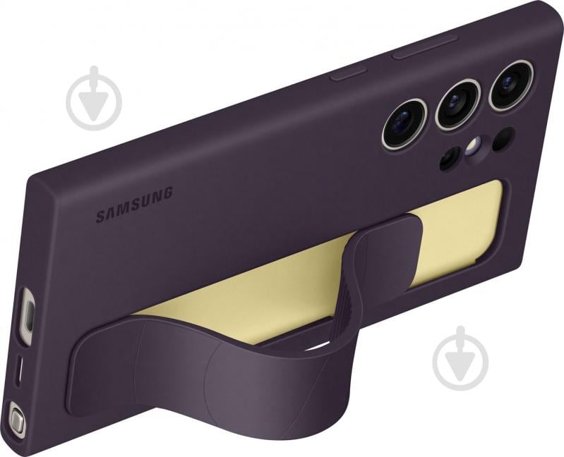 Чехол-накладка Samsung Standing Grip Case Dark Violet (EF-GS928CEEGWW) для S24 Ultra - фото 4