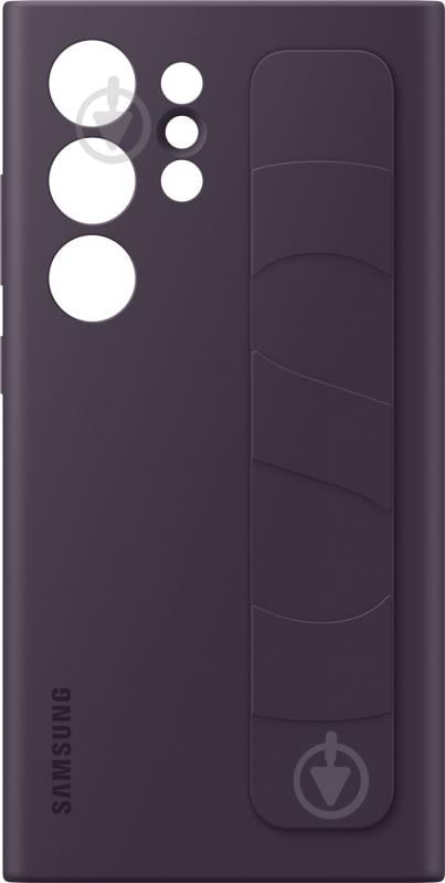 Чехол-накладка Samsung Standing Grip Case Dark Violet (EF-GS928CEEGWW) для S24 Ultra - фото 5