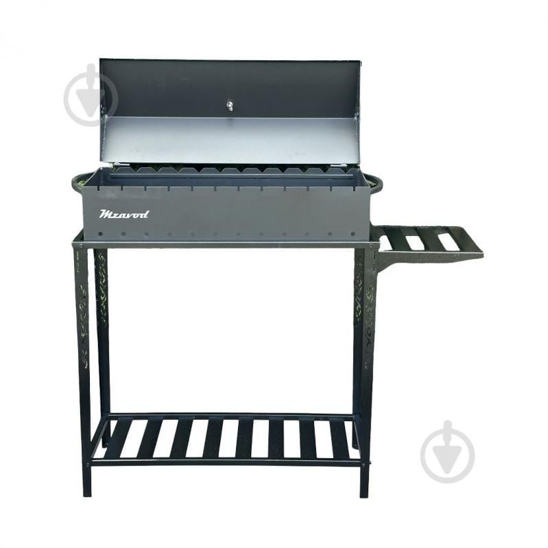 Мангал-барбекю Metalzavod з термометром та розбірною дровницею на 12 шампурів 4 мм - фото 3 Мангал-барбекю Metalzavod з термометром та розбірною дровницею на 12 шампурів 4 мм - фото 3