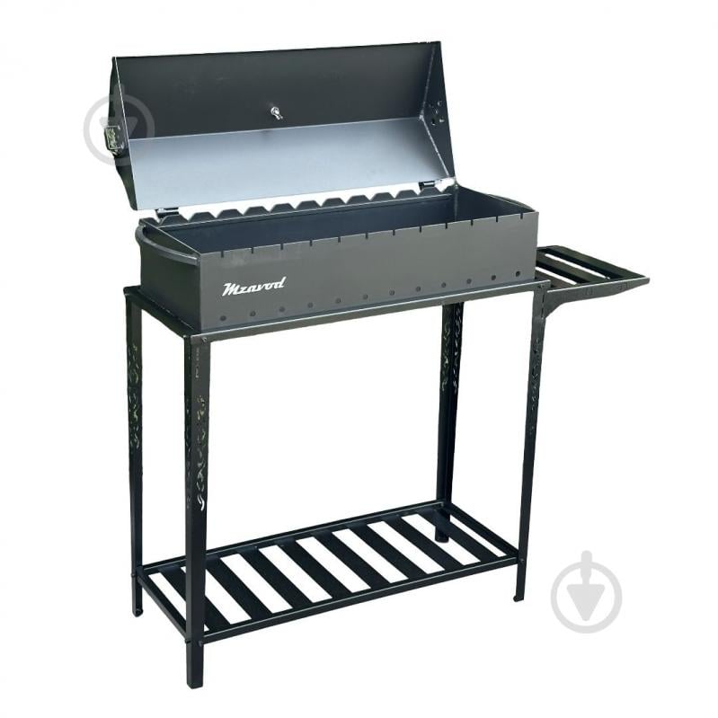 Мангал-барбекю Metalzavod з термометром та розбірною дровницею на 12 шампурів 4 мм - фото 2 Мангал-барбекю Metalzavod з термометром та розбірною дровницею на 12 шампурів 4 мм - фото 2