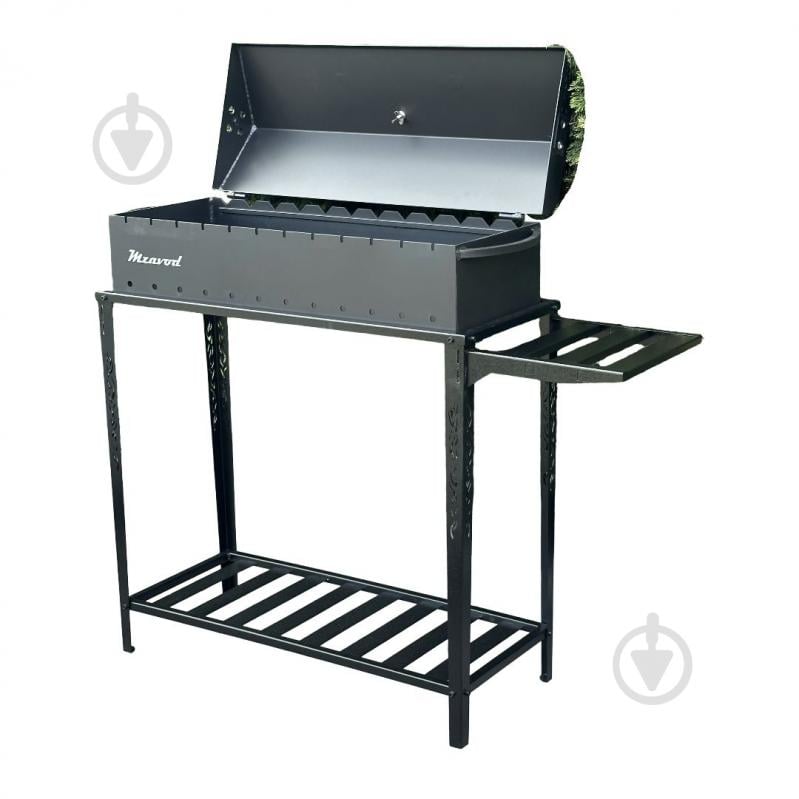 Мангал-барбекю Metalzavod з термометром та розбірною дровницею на 12 шампурів 4 мм - фото 4 Мангал-барбекю Metalzavod з термометром та розбірною дровницею на 12 шампурів 4 мм - фото 4
