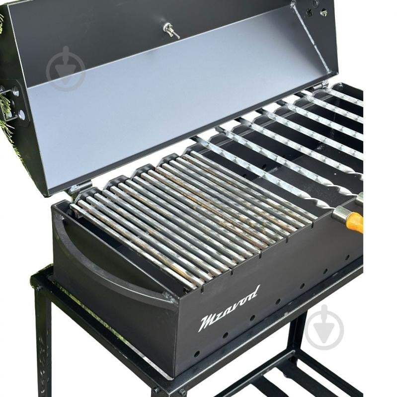 Мангал-барбекю Metalzavod з термометром та розбірною дровницею на 12 шампурів 4 мм - фото 5 Мангал-барбекю Metalzavod з термометром та розбірною дровницею на 12 шампурів 4 мм - фото 5