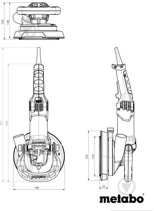 Шліфувальна машина по бетону Metabo RFEV 19-125 RT 603826710 - фото 4