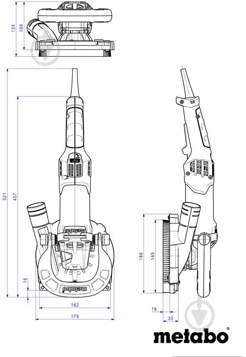 Шліфувальна машина по бетону Metabo RFEV 19-125 RT 603825720 - фото 3