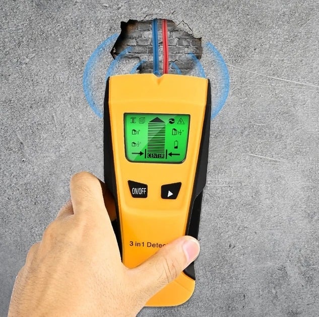 Детектор проводки VOLTRONIC желтый TH210 - фото 6