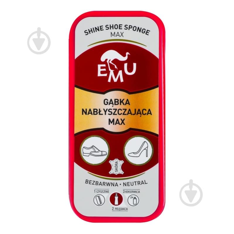 Губка VACO EMU MAX для взуття безбарвна - фото 1 Губка VACO EMU MAX для взуття безбарвна - фото 1