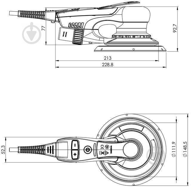 Ексцентрикова шліфмашина Metabo SXE 150-2.5 BL 615025700 - фото 3