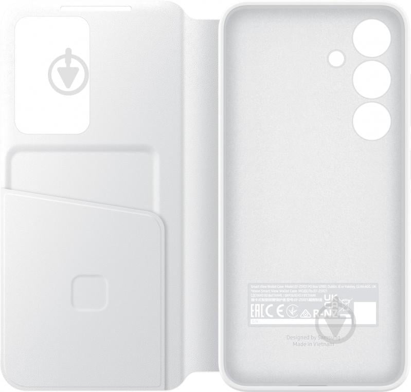 Чохол-книжка Samsung Smart View Wallet Case White (EF-ZS921CWEGWW) для S24 - фото 5