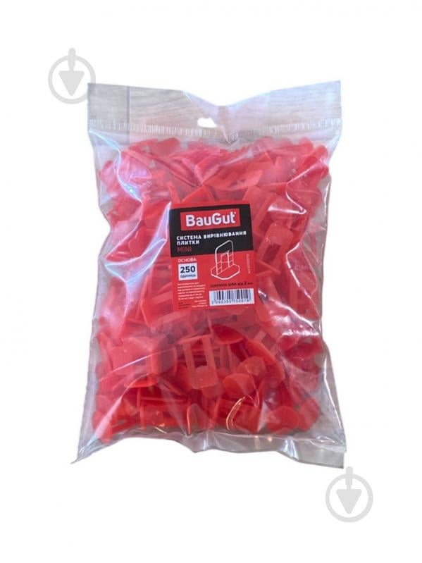 Система выравнивания плитки BauGut 2 мм 250 шт - фото 1 Система выравнивания плитки BauGut 2 мм 250 шт - фото 1