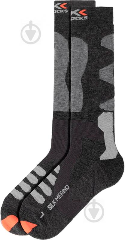 Шкарпетки X-Bionic SKI SILK MERINO 4.0 XS-SSKMW19U-G038 р.45-47 сірий - фото 3