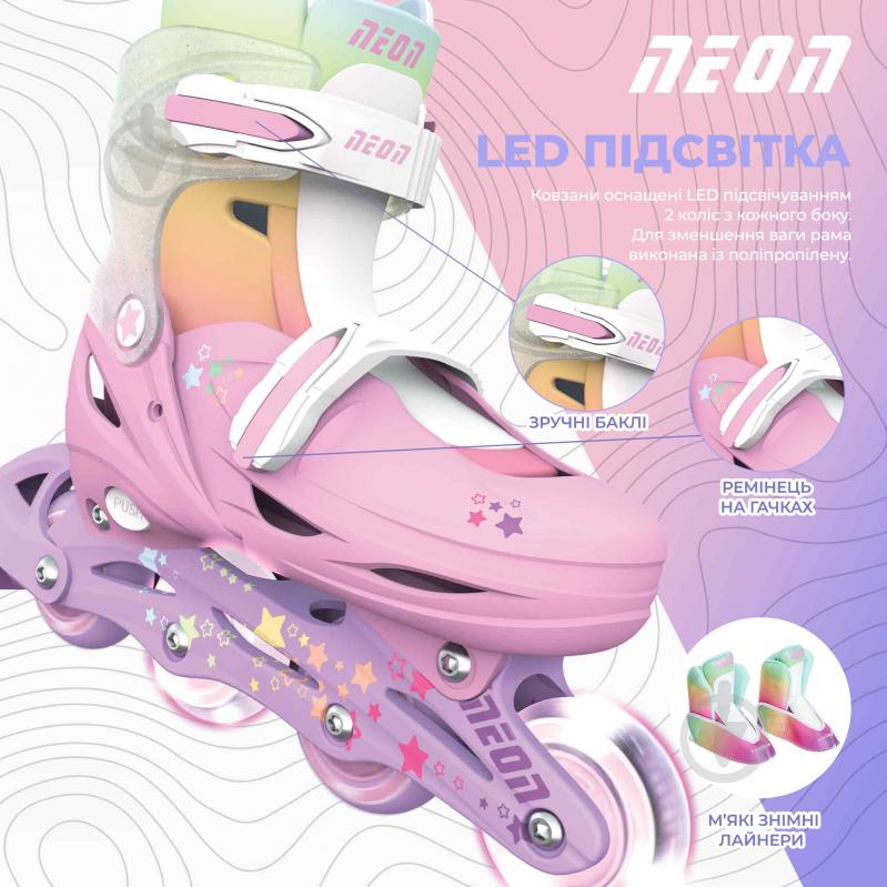 Роликовые коньки Neon Inline NT08F4 р. 34-35-36-37 - фото 5