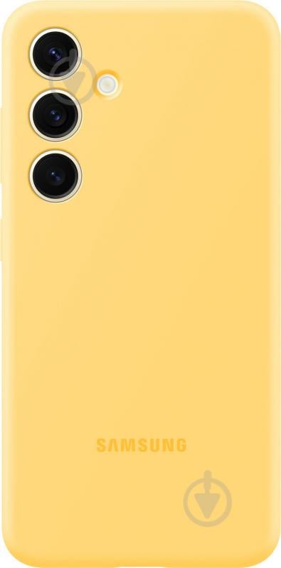 Чохол-накладка Samsung Silicone Case Yellow (EF-PS921TYEGWW) для S24 - фото 1