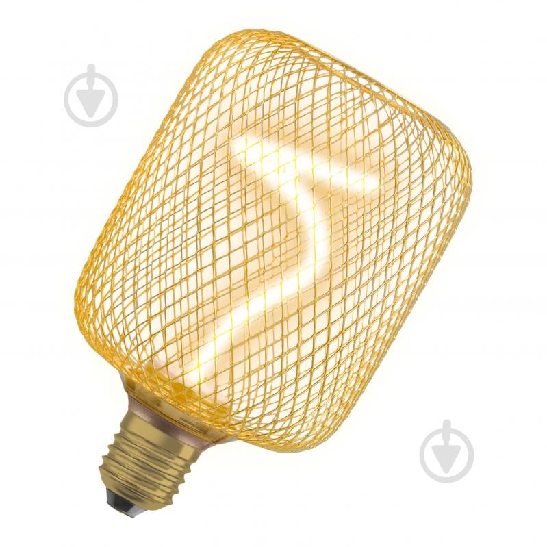 Лампа светодиодная Ledvance OSRAM DECOR SPIRAL FILAMENT SQUARE Gold 3,5 Вт E27 1800 К 220 В прозрачная - фото 2