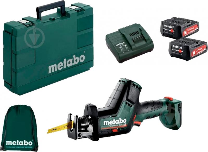 Пила шабельна Metabo акумуляторна PowerMaxx SSE 12 BL 2x2 Ah 602322500 - фото 7