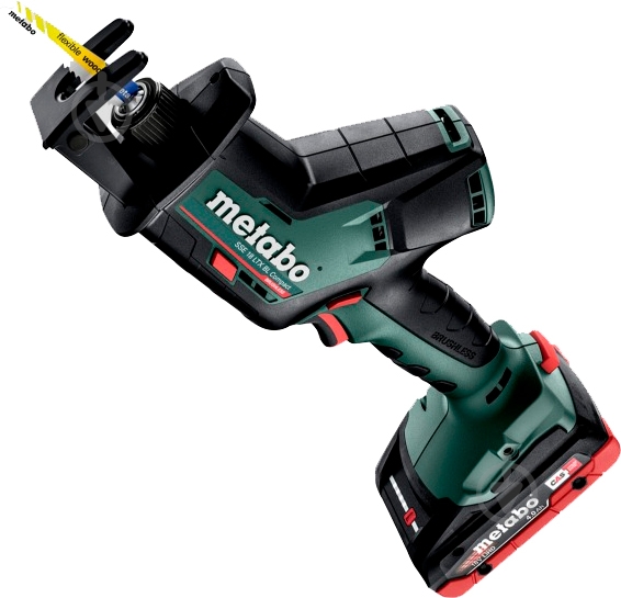 Пила шабельна Metabo акумуляторна PowerMaxx SSE 12 BL 2x2 Ah 602322500 - фото 2