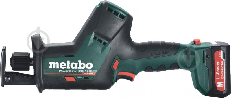 Пила шабельна Metabo акумуляторна PowerMaxx SSE 12 BL 2x2 Ah 602322500 - фото 3