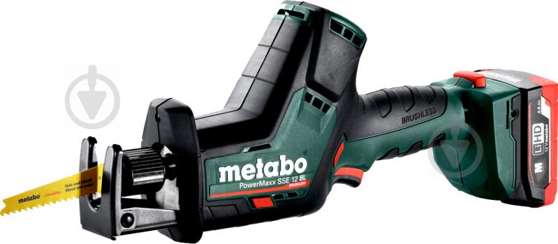 Пила шабельна Metabo акумуляторна PowerMaxx SSE 12 BL 2xLIHD 602322800 - фото 1