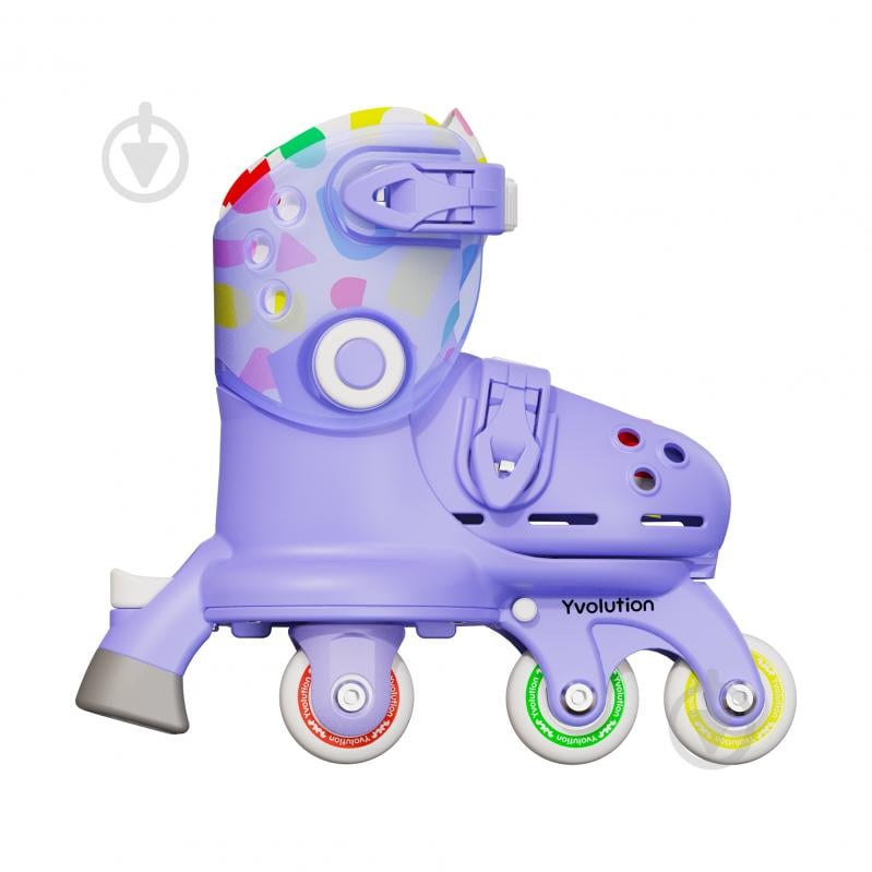 Роликовые коньки Yvolution YT51E4 р. 24-28 фиолетовый - фото 4