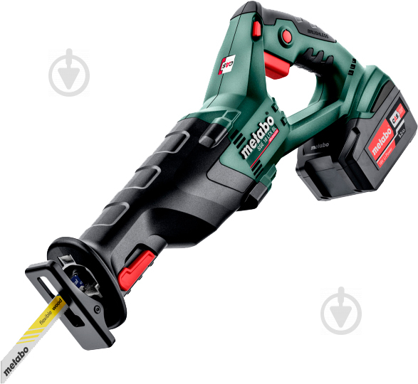 Пила шабельна Metabo акумуляторна SSE 18 LTX BL 2X LI 5,2AH 602267650 - фото 2