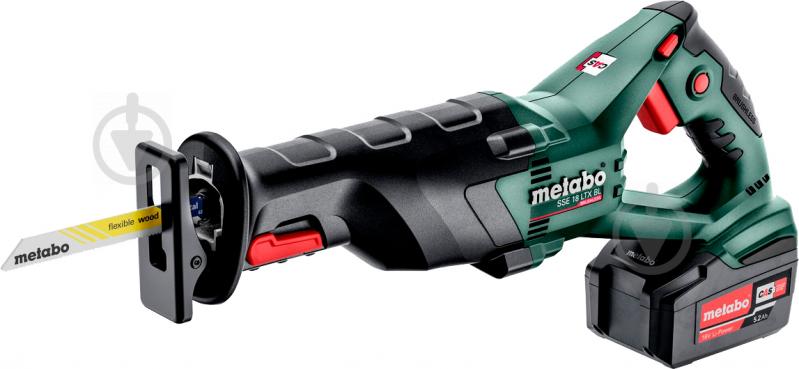 Пила шабельна Metabo акумуляторна SSE 18 LTX BL 2X LI 5,2AH 602267650 - фото 1