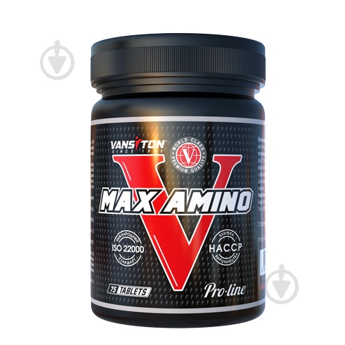 Амінокислота Vansiton MAX AMINO без смаку 3,8 г 75 капс. 25 порц. - фото 2