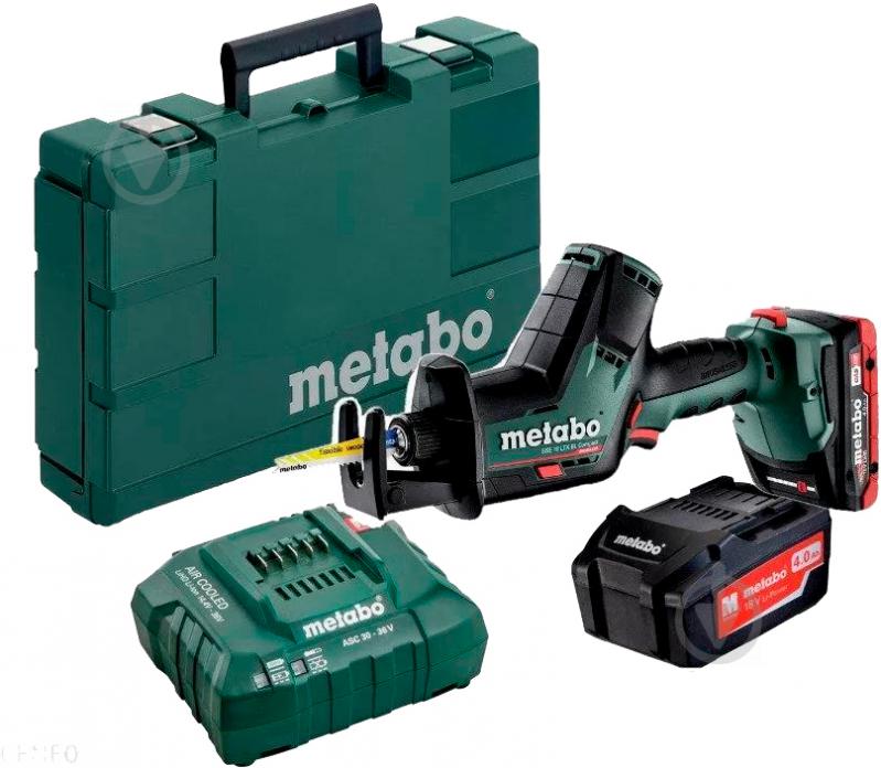 Пила сабельная Metabo акумуляторная SSE 18 LTX BL Compact 2XLIHD 4,0 Ah 602366800 - фото 3