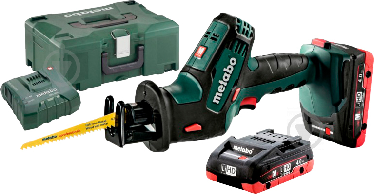 Пила шабельна Metabo акумуляторна SSE 18 LTX Compact 2XLIHD 4.0AH 602266800 - фото 3